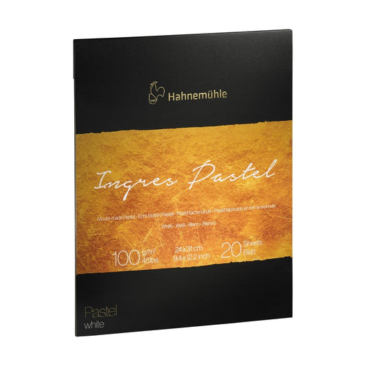 BLOCO HAHNEMUHLE COLLECTION INGRES PASTEL BRANCO 24X31 20FLS