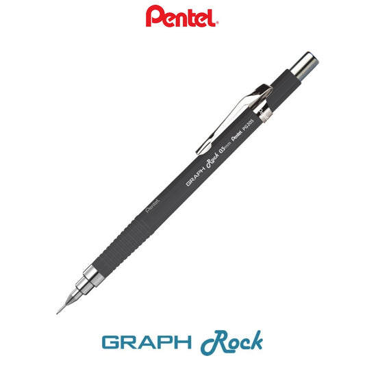LAPISEIRA 0,5MM PENTEL GRAPHROCK 200 GRAFITE