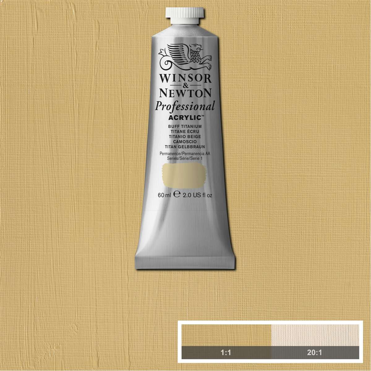 ACRILICA WINSOR NEWTON PROFISSIONAL 60ML 060 BUFF TITANIUM S1