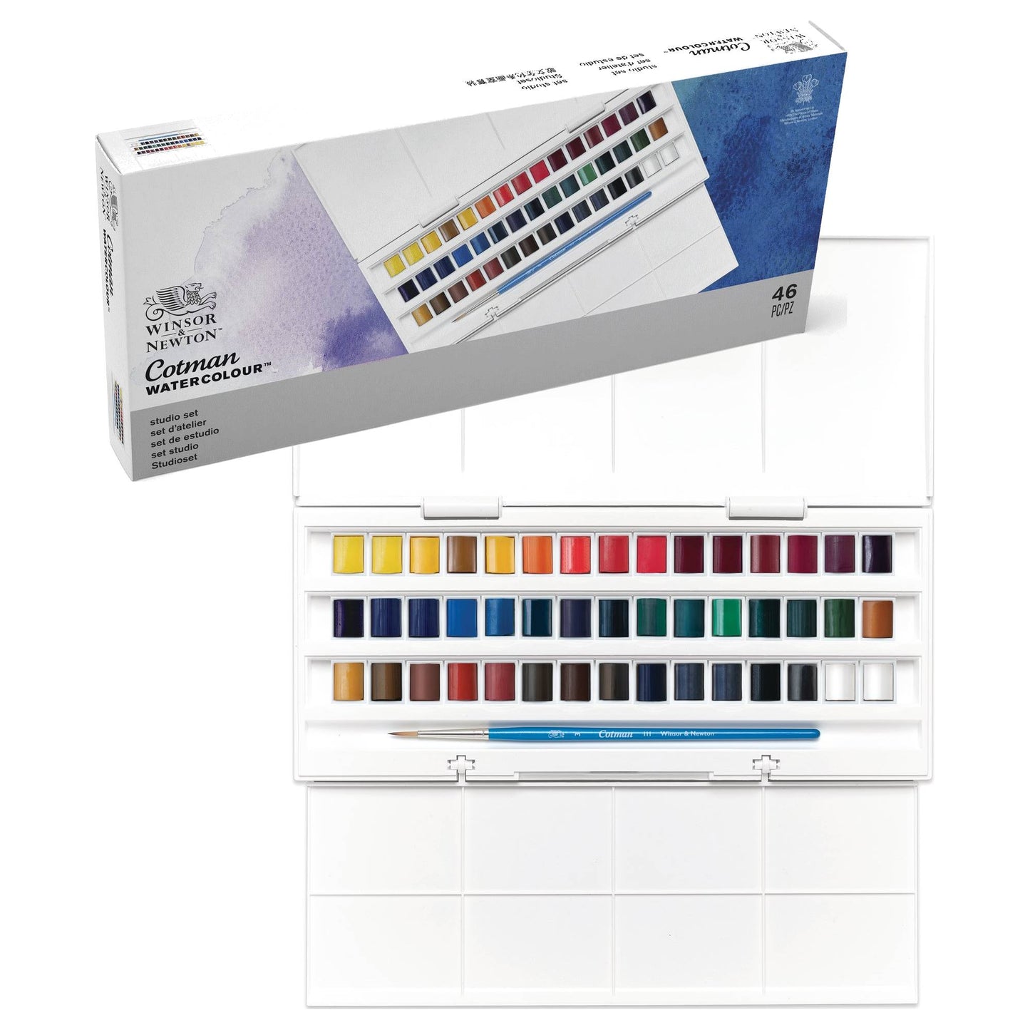 ESTOJO AQUARELA COTMAN 45 HALF PAN STUDIO 0390471
