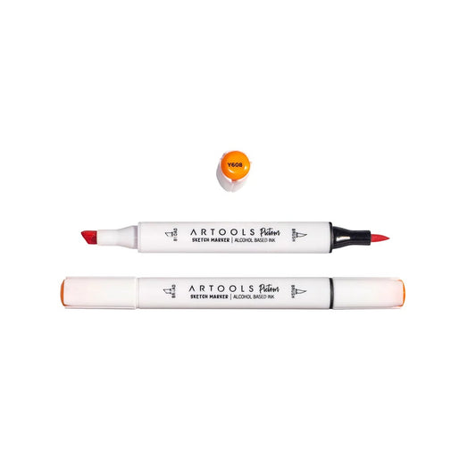 MARCADOR ARTOOLS PICTOM PONTA DUPLA ORANGE (Y608)