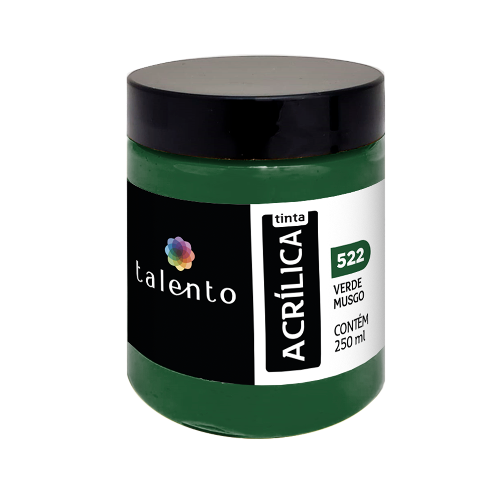 ACRILICA TALENTO 250ML 522 VERDE MUSGO