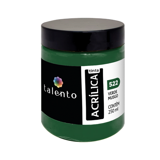 ACRILICA TALENTO 250ML 522 VERDE MUSGO