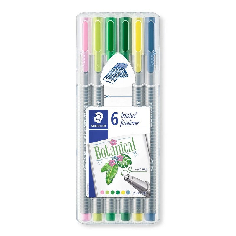 CANETA STAEDTLER TRIPLUS FINELINER 06 CORES BOTANICAL