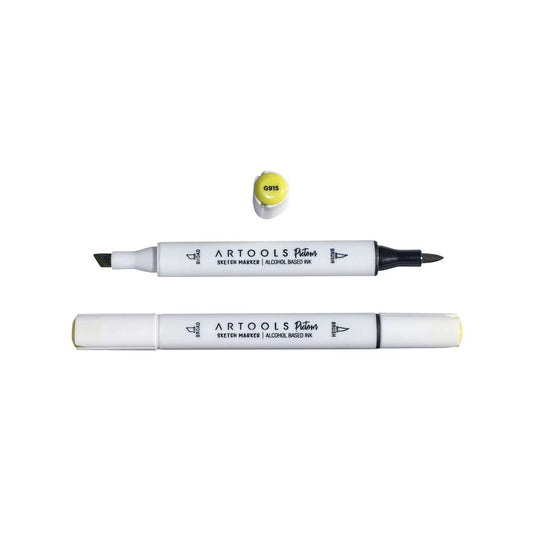 MARCADOR ARTOOLS PICTOM PONTA DUPLA CHARTREUSE GREEN (G915)