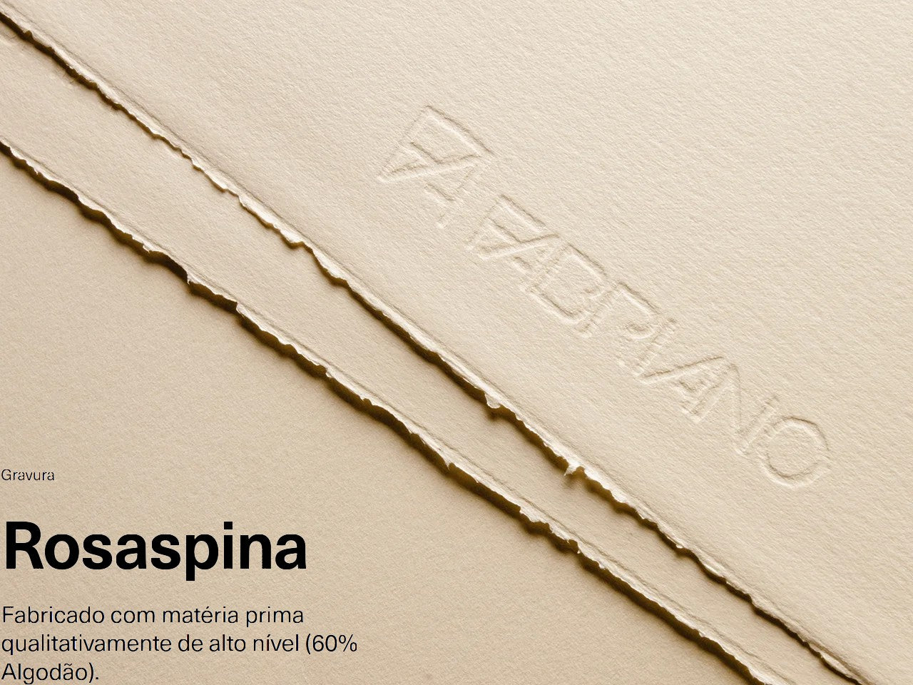 PAPEL FABRIANO ROSASPINA GRAVURA 285G/M2 70X100 60% COTTON