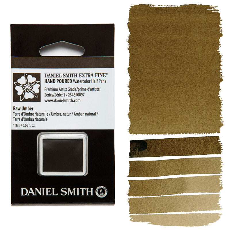 AQUARELA DANIEL SMITH HALF PAN RAW UMBER 097