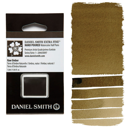 AQUARELA DANIEL SMITH HALF PAN RAW UMBER 097