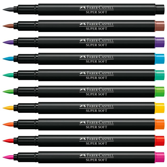 CANETA HIDROCOR FABER CARAS & CORES 12 CORES