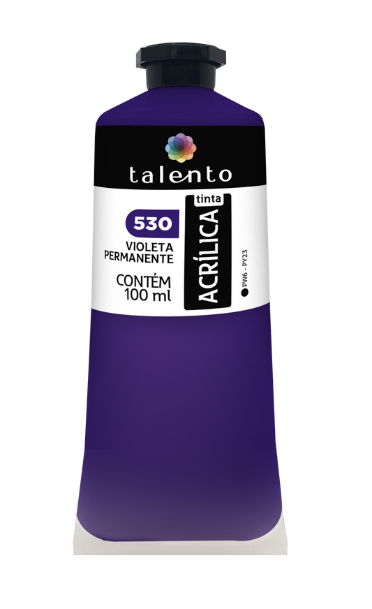 ACRILICA TALENTO 100ML 530 VIOLETA PERMANENTE