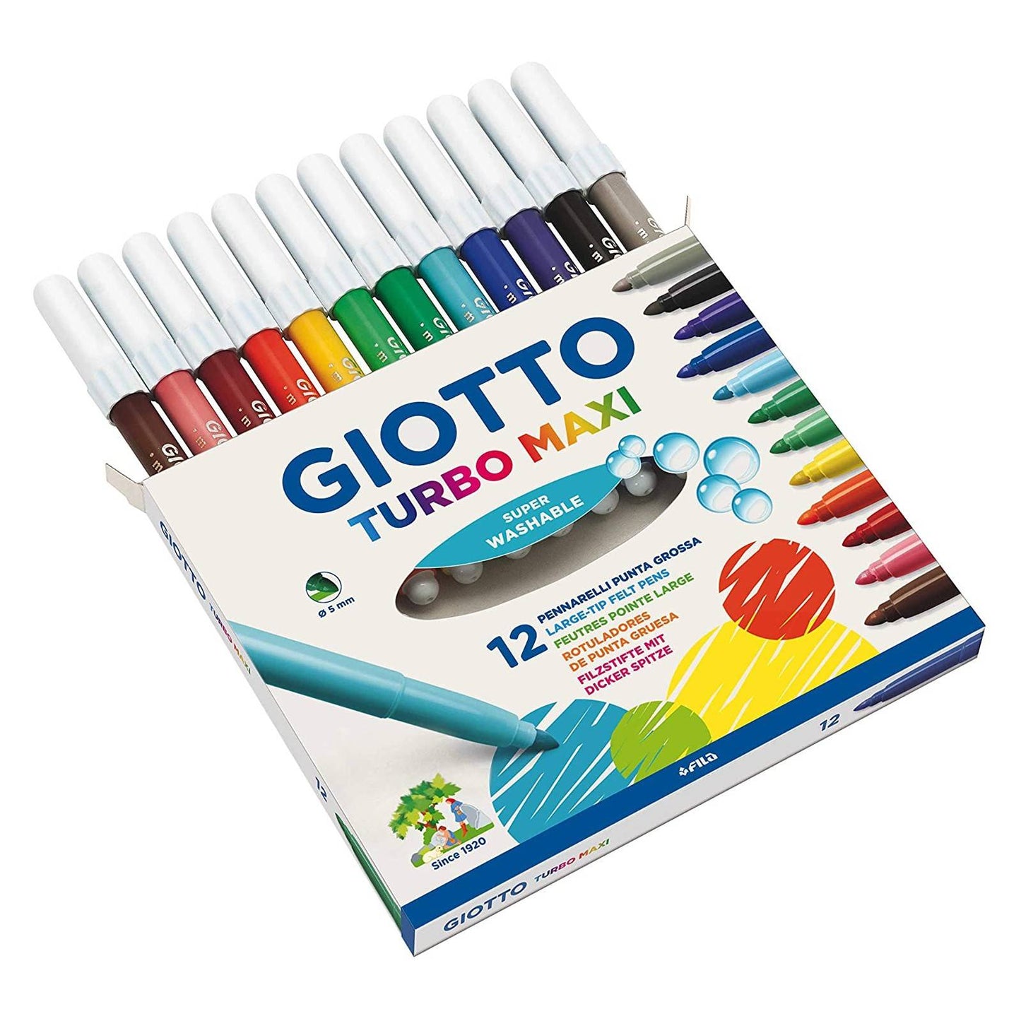 CANETA HIDROCOR GIOTTO TURBO MAXI 12 CORES