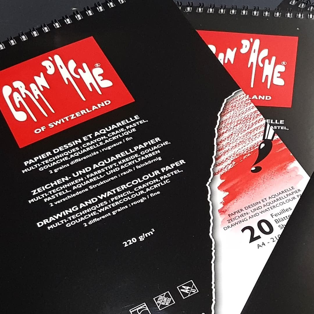 BLOCO CARAN D´ACHE 220G/M2 A4 20 FOLHAS 454.004