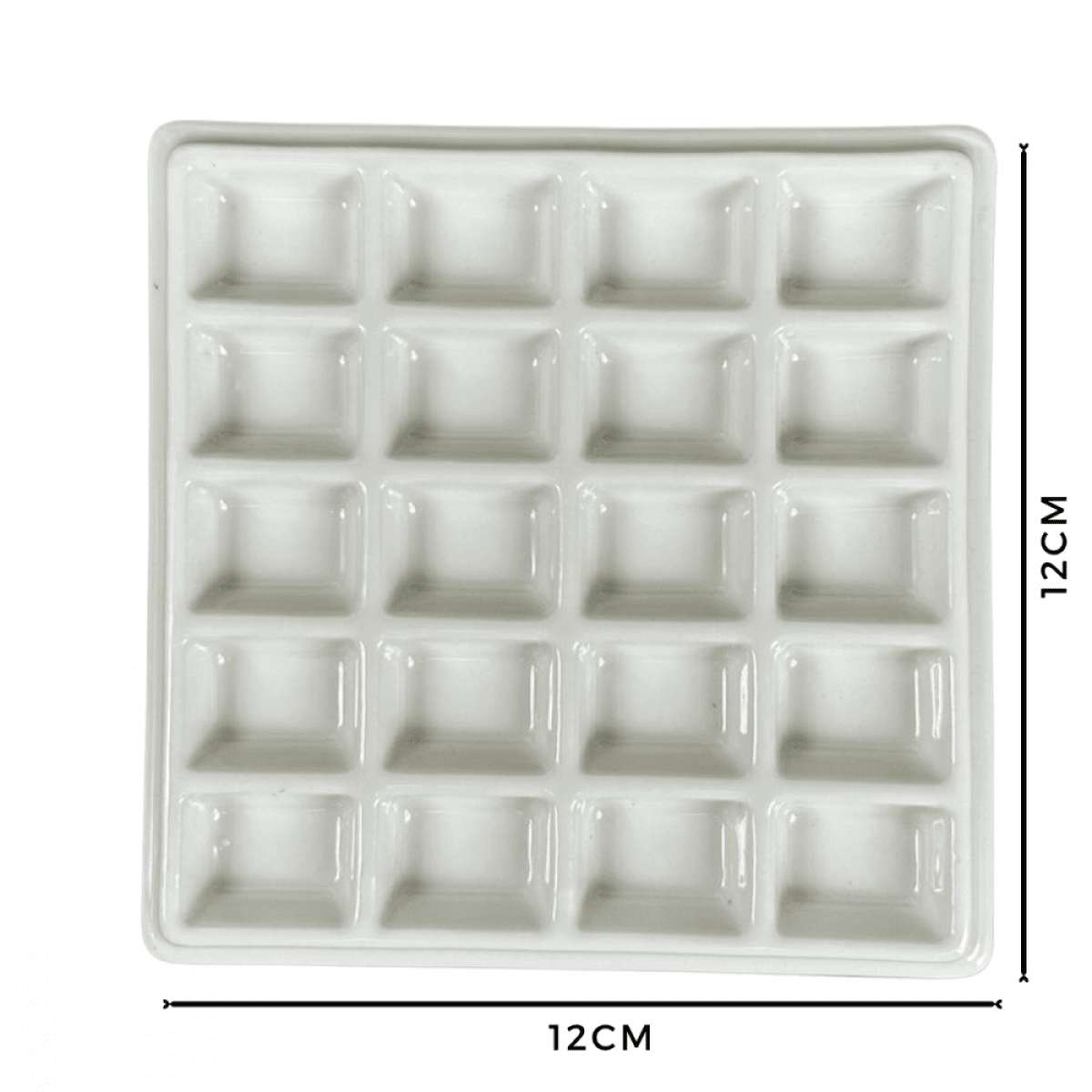 GODET CERAMICA COM TAMPA 20 CAVIDADES 12X12cm A260