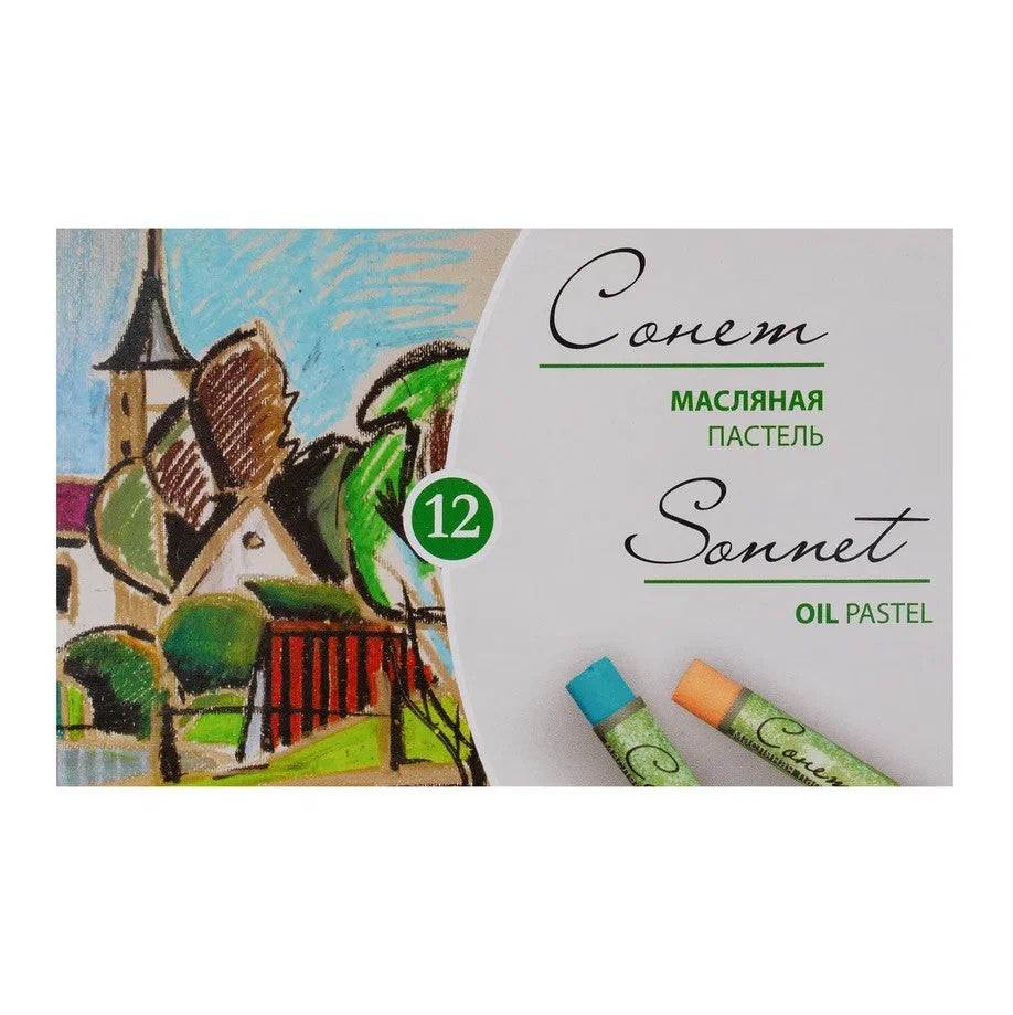 PASTEL OLEOSO NEVSKAYA PALITRA 12 CORES