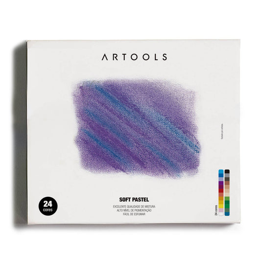 PASTEL SECO CARRE ARTOOLS 24 CORES BASICAS SOFT