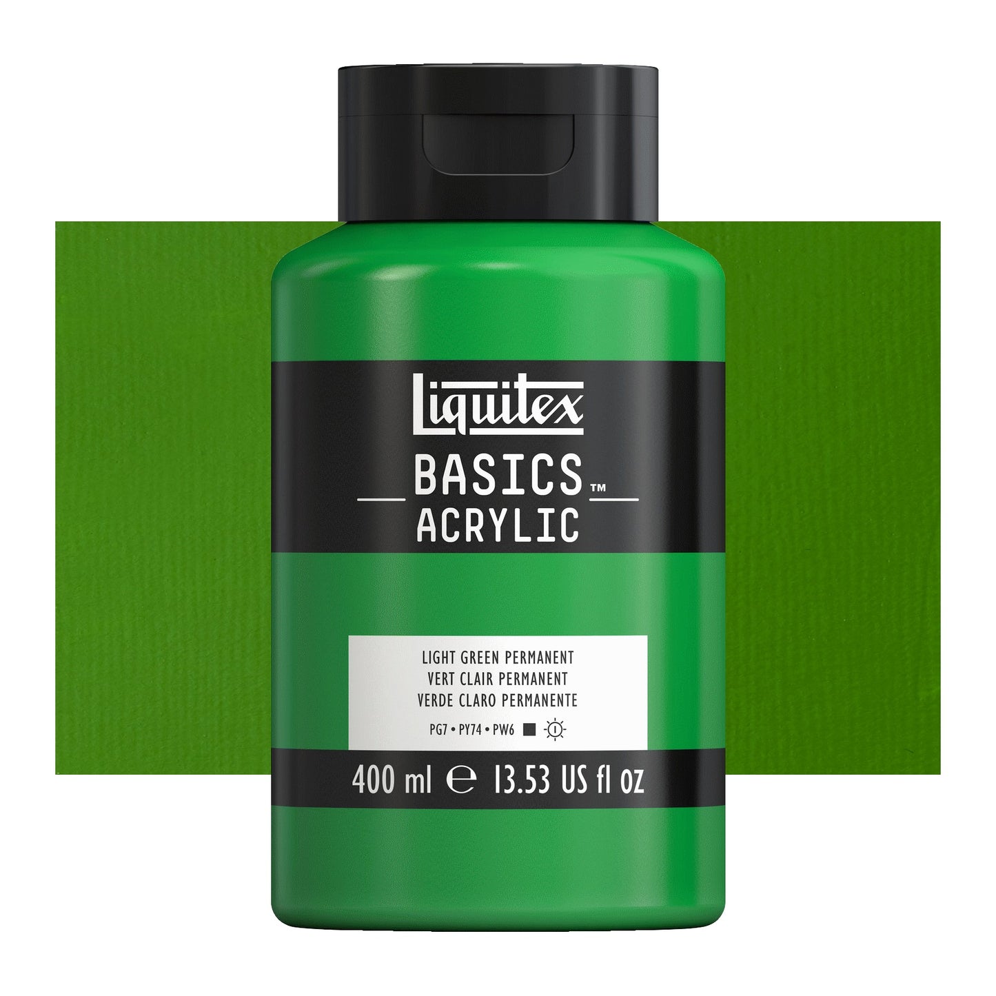 ACRILICA LIQUITEX BASICS 400ml 718 LIGHT GREEN PERMANENT
