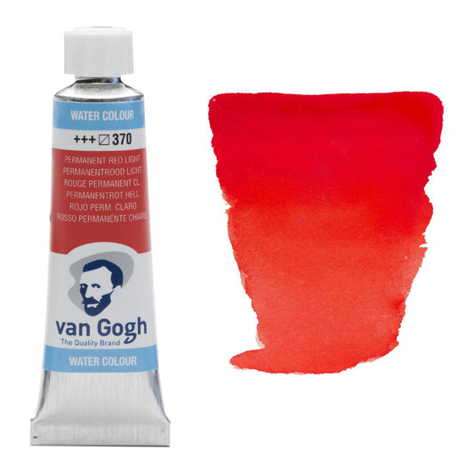 AQUARELA TALENS VAN GOGH 370 PERM RED LIGHT 10ML