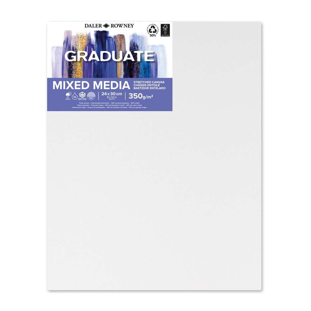 TELA DALER ROWNEY GRADUATE MIXED MEDIA CANVAS 24X30CM 350G