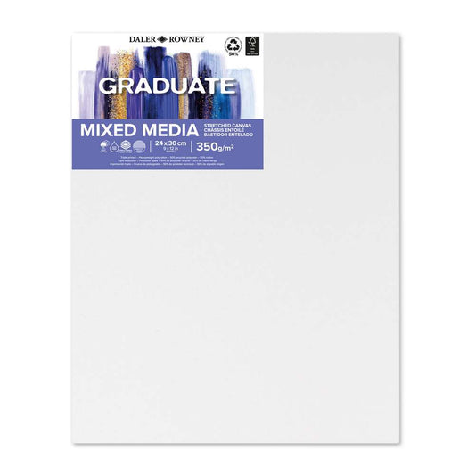 TELA DALER ROWNEY GRADUATE MIXED MEDIA CANVAS 24X30CM 350G