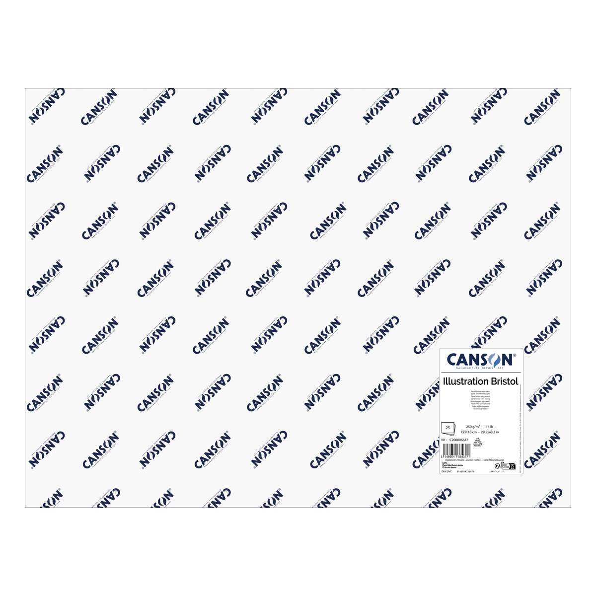 PAPEL CANSON ILLUSTRATION BRISTOL 250g/m2 75x110 UNIDADE