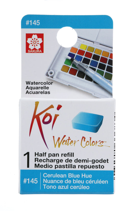 AQUARELA SAKURA KOI HALF PAN REFIL AZUL CERULEO HUE - 145