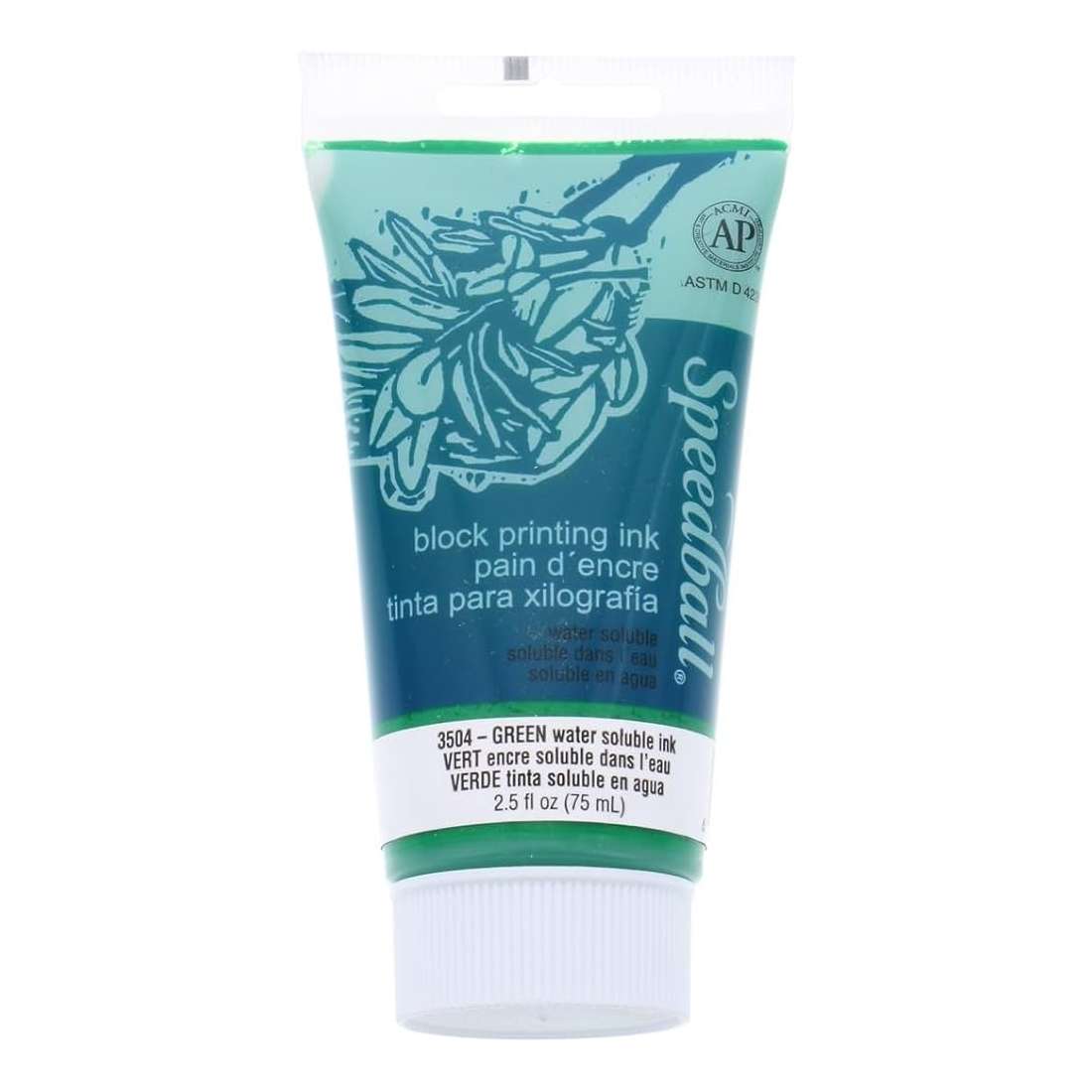 TINTA XILO/LINO WATER-BASED SPEEDBALL 075ML 3504 VERDE