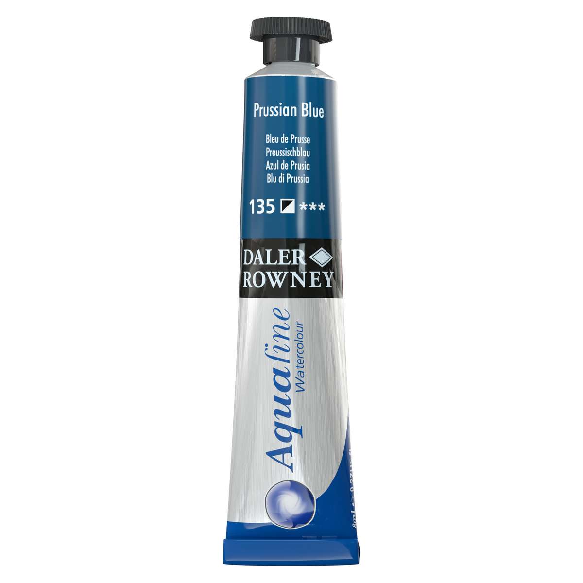 AQUARELA DALER ROWNEY AQUAFINE 8ML 135 AZUL DA PRUSSIA