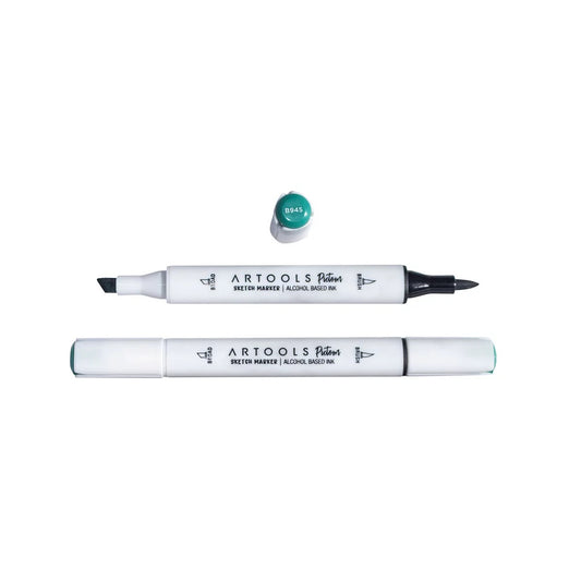 MARCADOR ARTOOLS PICTOM PONTA DUPLA DARK GREEN (B945)