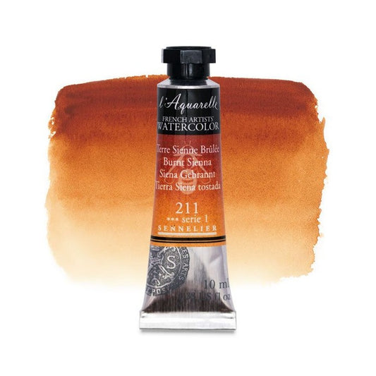 AQUARELA SENNELIER L'AQUARELLE 211 BURNT SIENNA 10ML S1