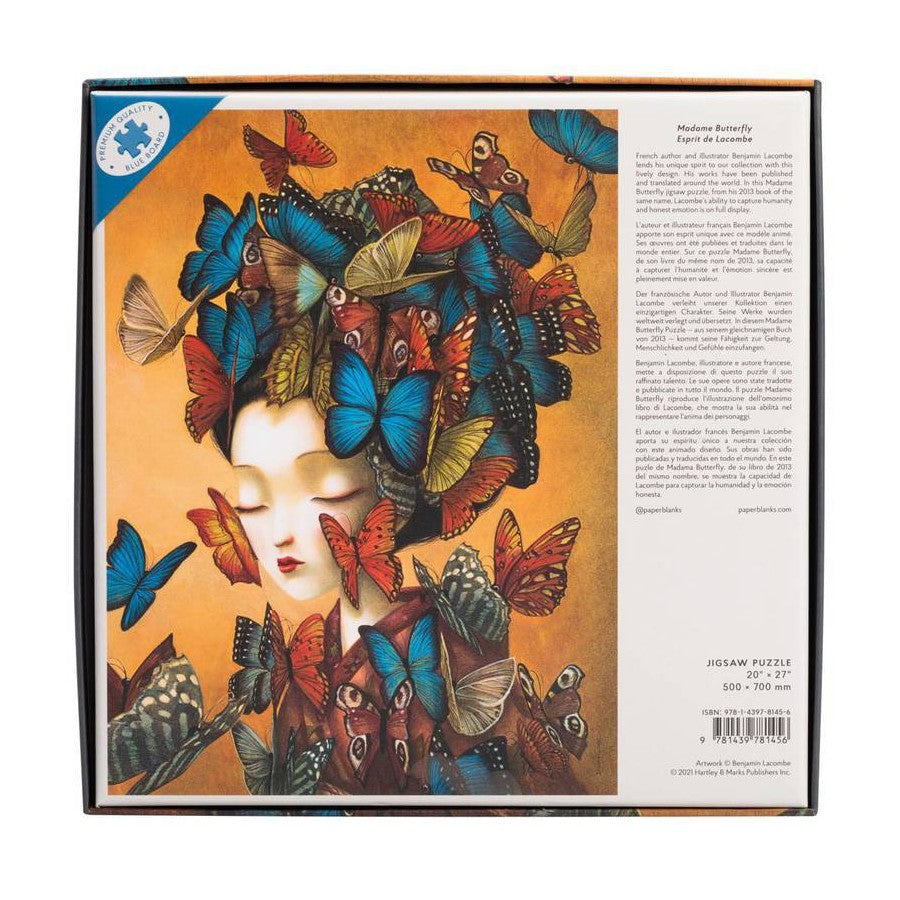 QUEBRA CABECAS PUZZLE PAPERBLANKS 1000 PCS MADAME BUTTERFLY