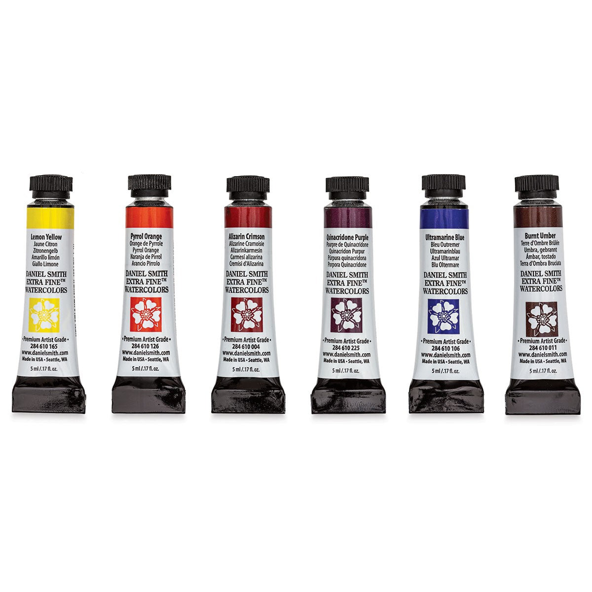 ESTOJO AQUARELA DANIEL SMITH JANSEN CHOWS MASTER SET 1 C/ 06 TUBOS