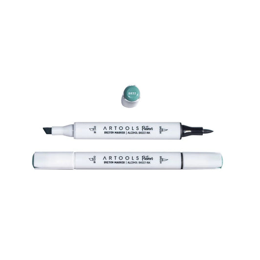 MARCADOR ARTOOLS PICTOM PONTA DUPLA TURQUOISE INK BLUE (B832)