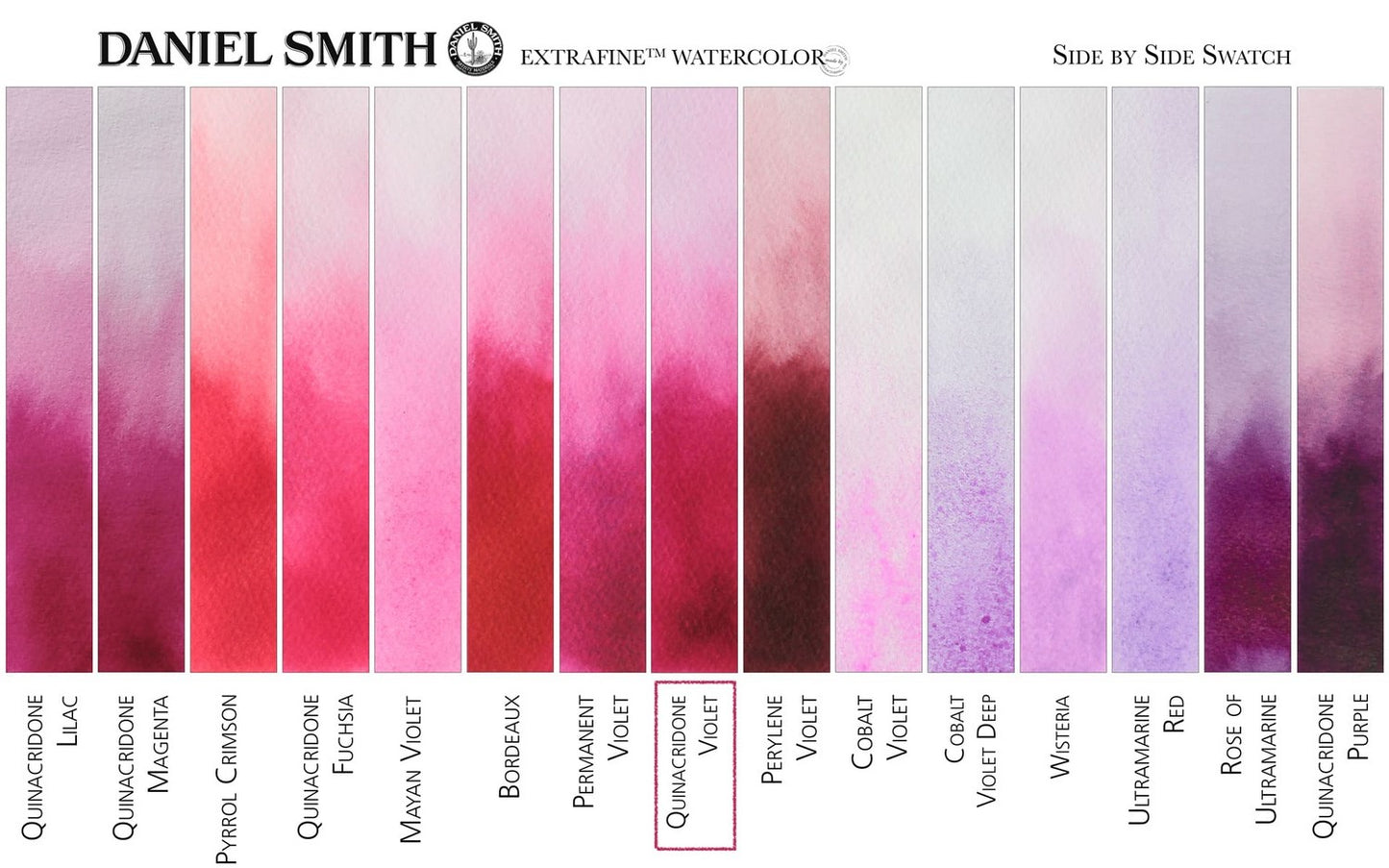 AQUARELA DANIEL SMITH 05ml EXTRA FINE Quinacridone Violet 094