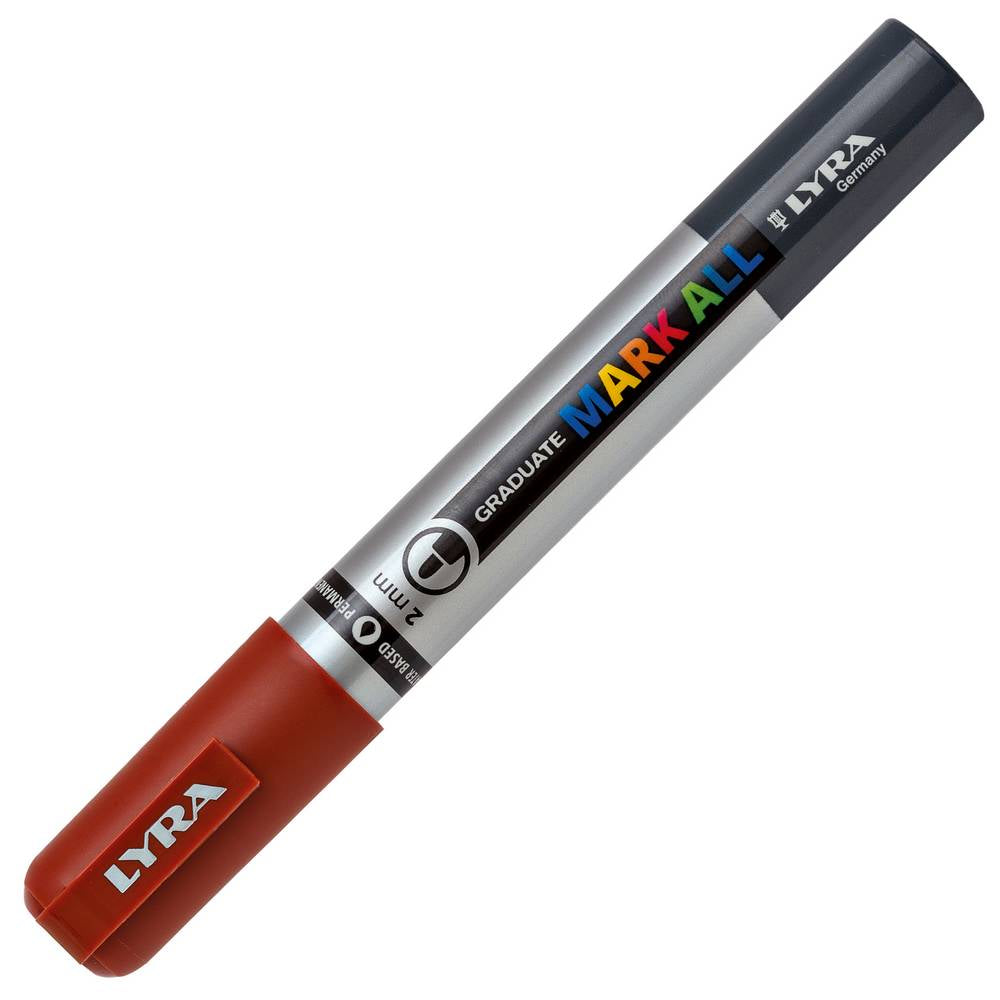 MARCADOR LYRA GRADUATE MARK ALL MARROM PONTA 2MM