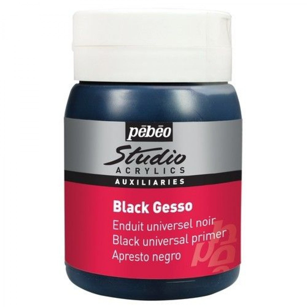 GESSO ACRILICO PEBEO PRETO 500ml