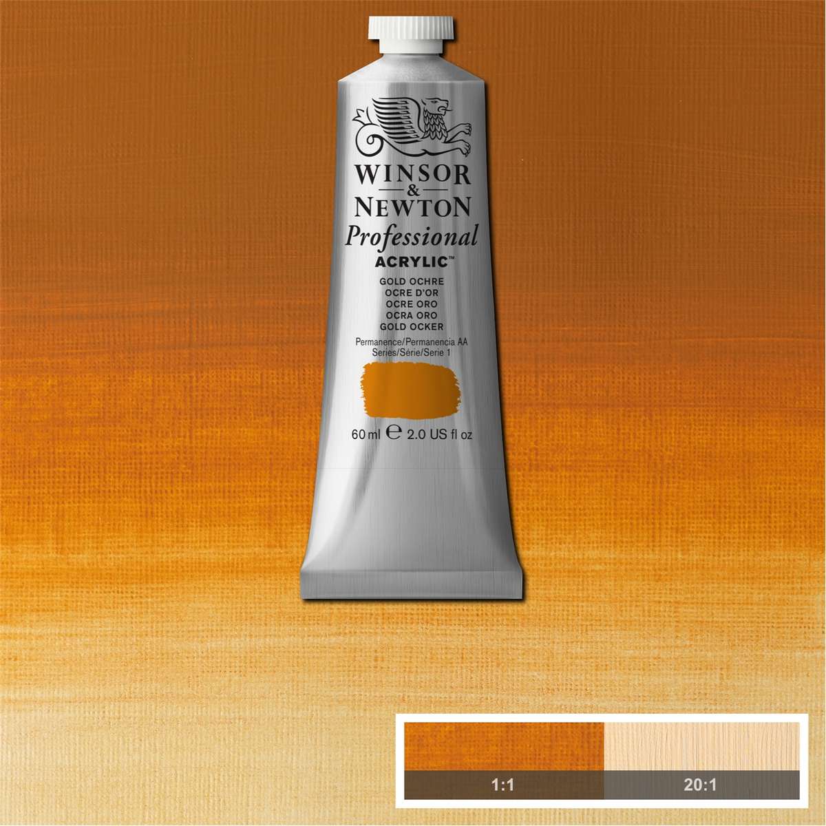 ACRILICA WINSOR NEWTON PROFISSIONAL 60ML 285 GOLD OCHRE S1