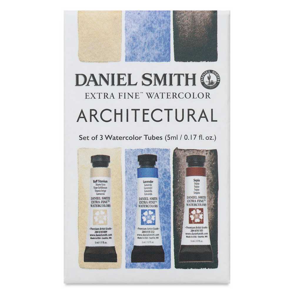 ESTOJO AQUARELA DANIEL SMITH 5ml 03 TUBOS 5ml - ARCHITECTURAL