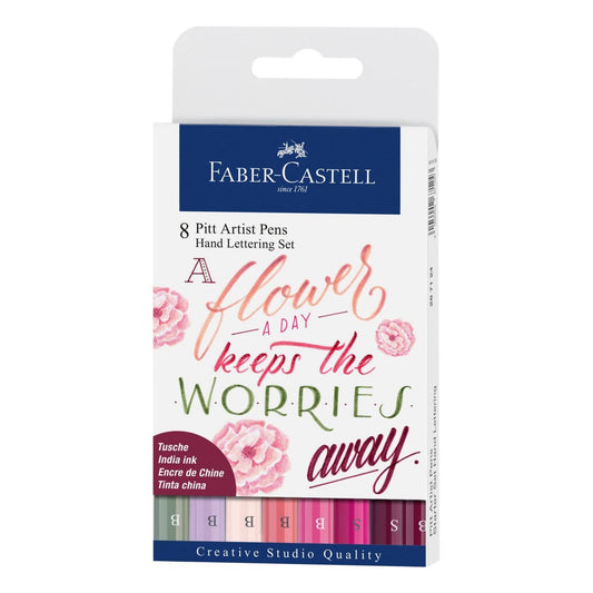 CANETA FABER CASTELL PITT 08 HAND LETTERING SET 267124