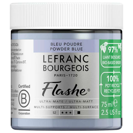 ACRILICA LEFRANC BOURGEOIS FLASHE BIO 75ML POWDER BLUE 302009