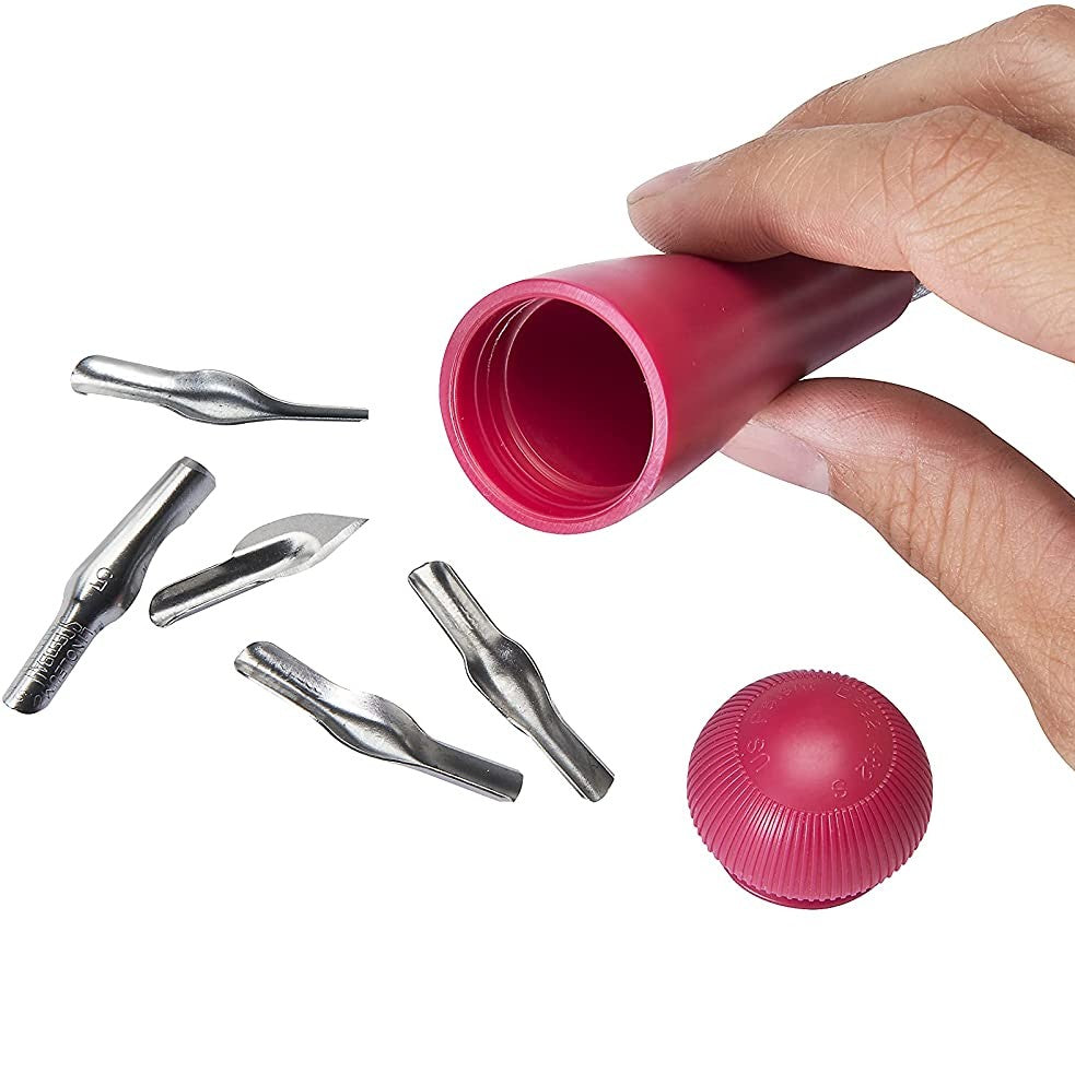 FERRAMENTAS XILO/LINO 4131 C/ 01 MANOPLA 05 PENAS SPEEDBALL