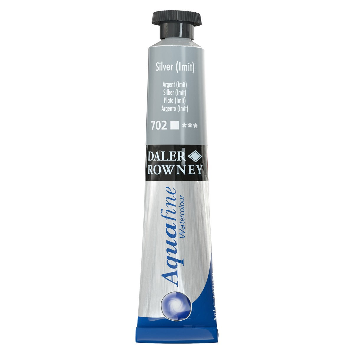 AQUARELA DALER ROWNEY AQUAFINE 8ML 702 PRATA