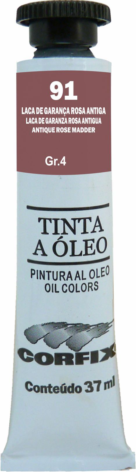 OLEO CORFIX 37ML 91 LACA GARANCA ROSA ANTIGO