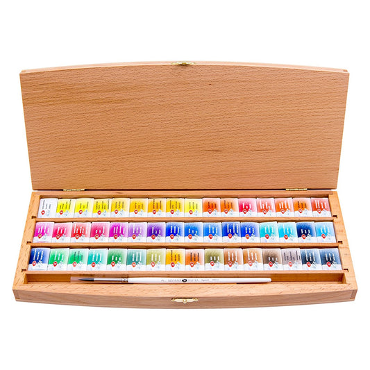 ESTOJO AQUARELA WHITE NIGHTS 48 PANS MADEIRA 1944087