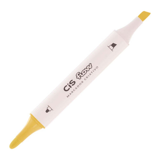 MARCADOR CRIATIVO CIS FLOW DUPLA 129 AREIA