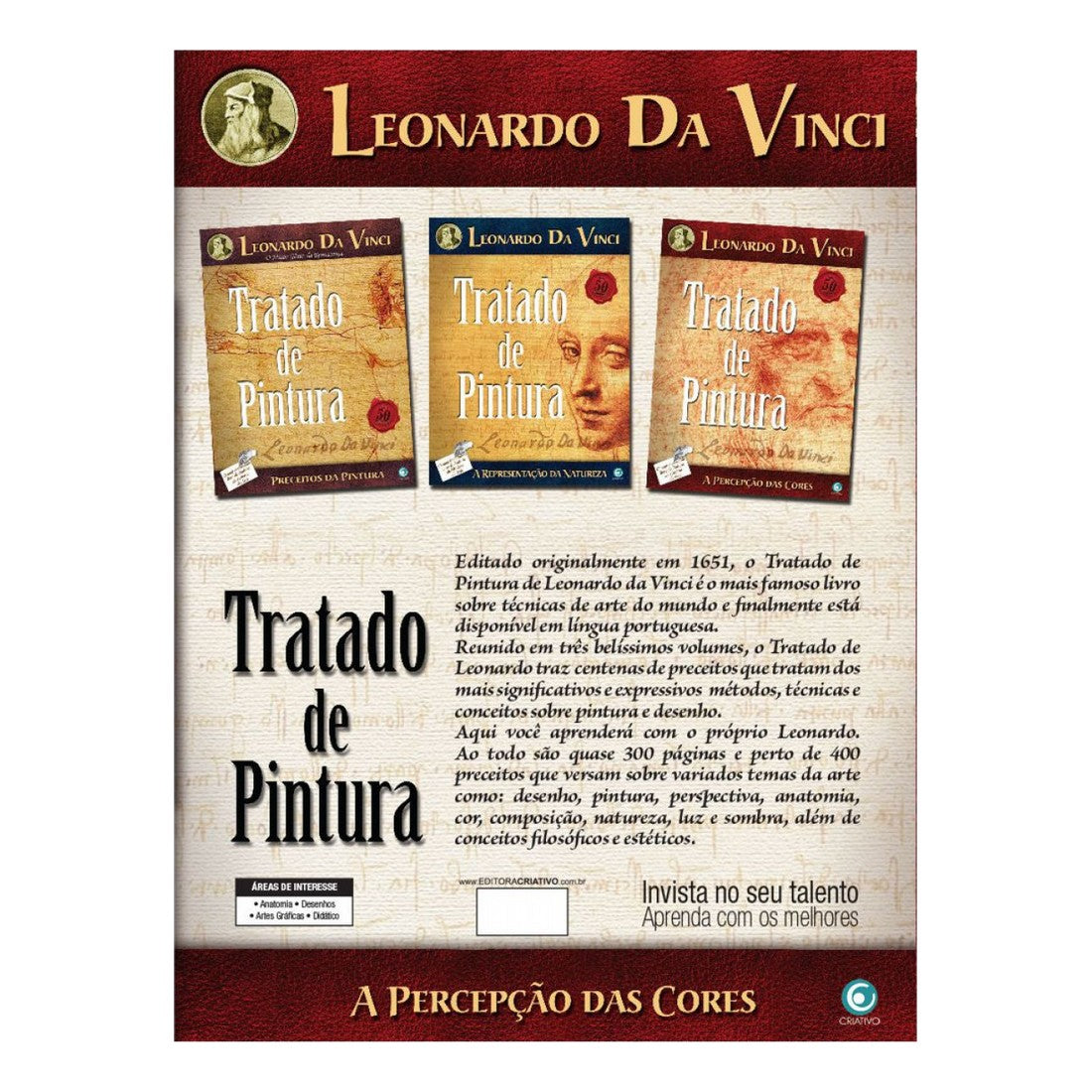 LIVRO "TRATADO DE PINTURA III LEONARDO DA VINCI" 122 49691