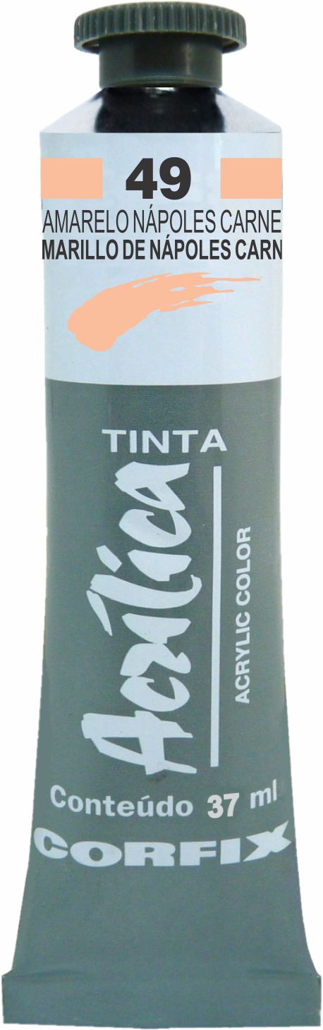 ACRILICA CORFIX 37ML 49 AMARELO NAPOLE CARNE