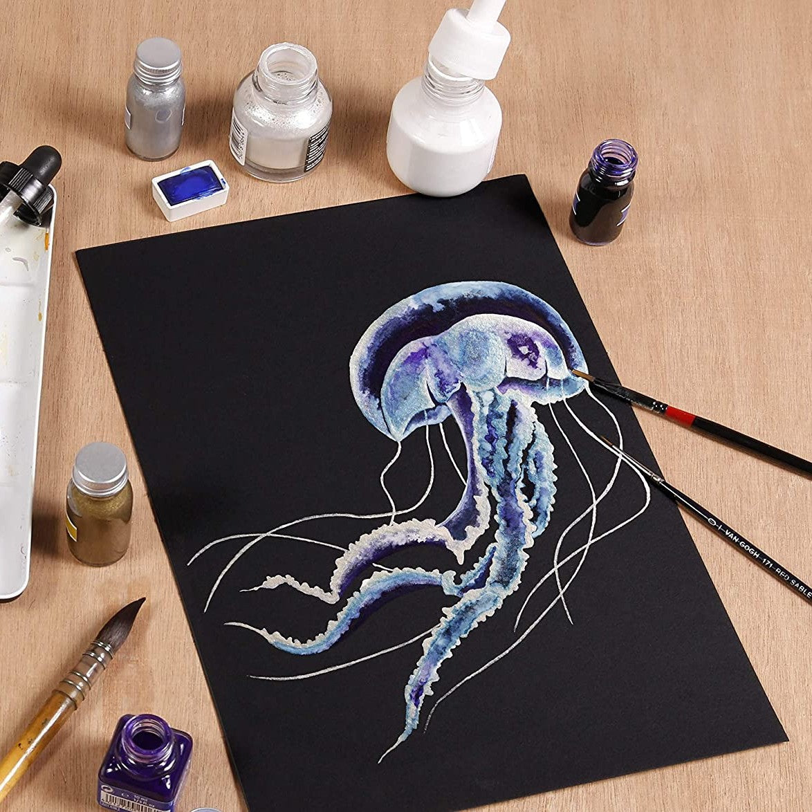 BLOCO CLAIREFONTAINE ETIVAL BLACK 300G/M2 A5 15 FLS