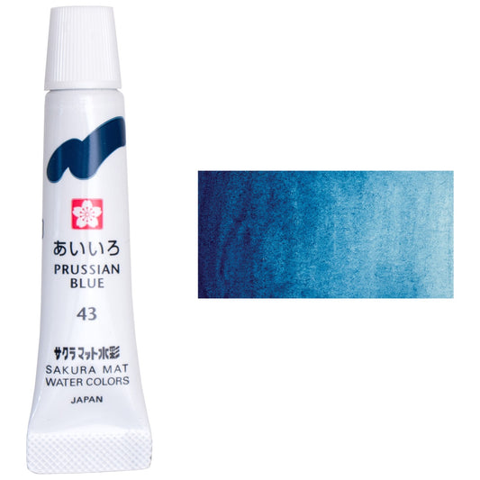 AQUARELA SAKURA MAT 5ML 43 AZUL PRUSSIA