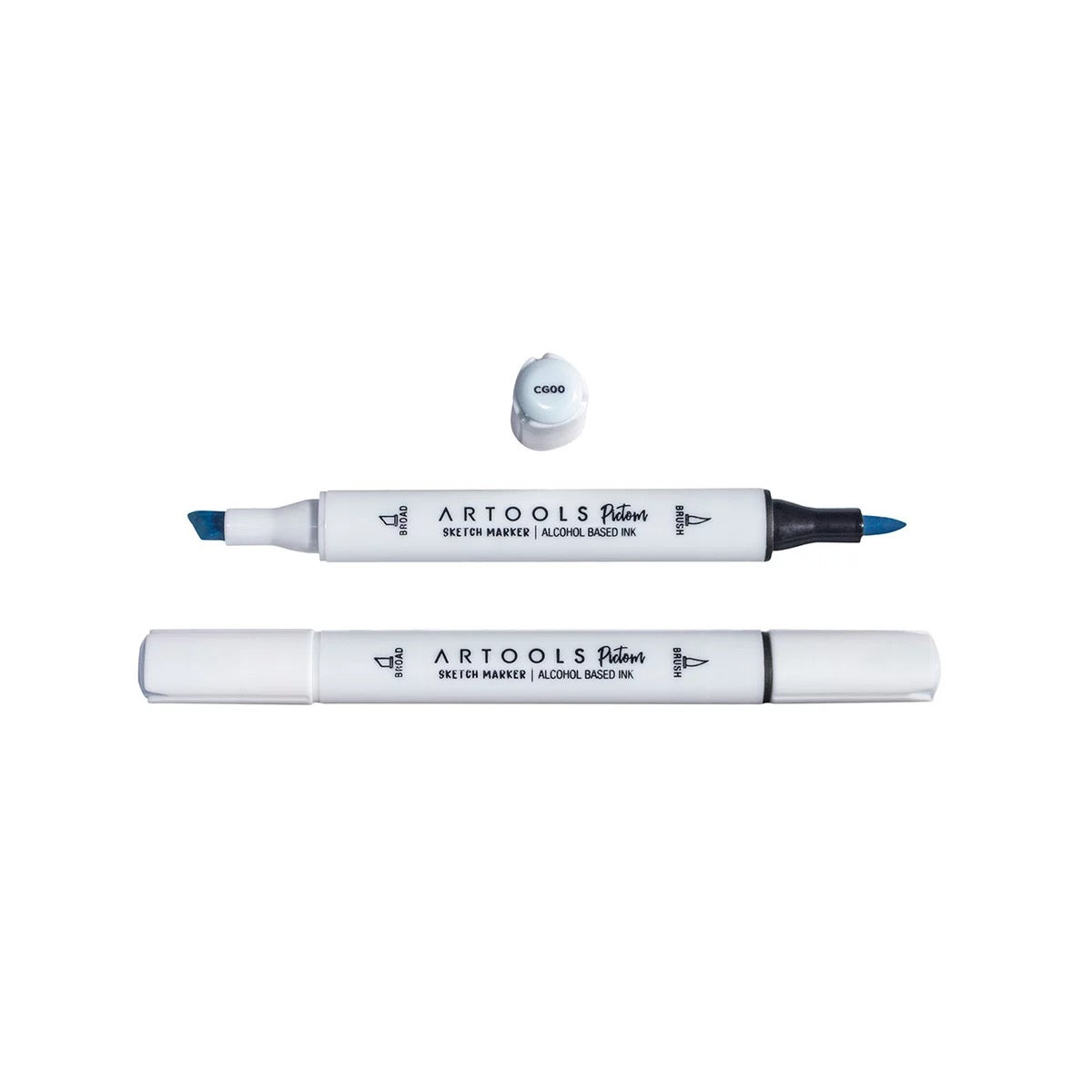 MARCADOR ARTOOLS PICTOM PONTA DUPLA COOL GRAY 0 (CG00)