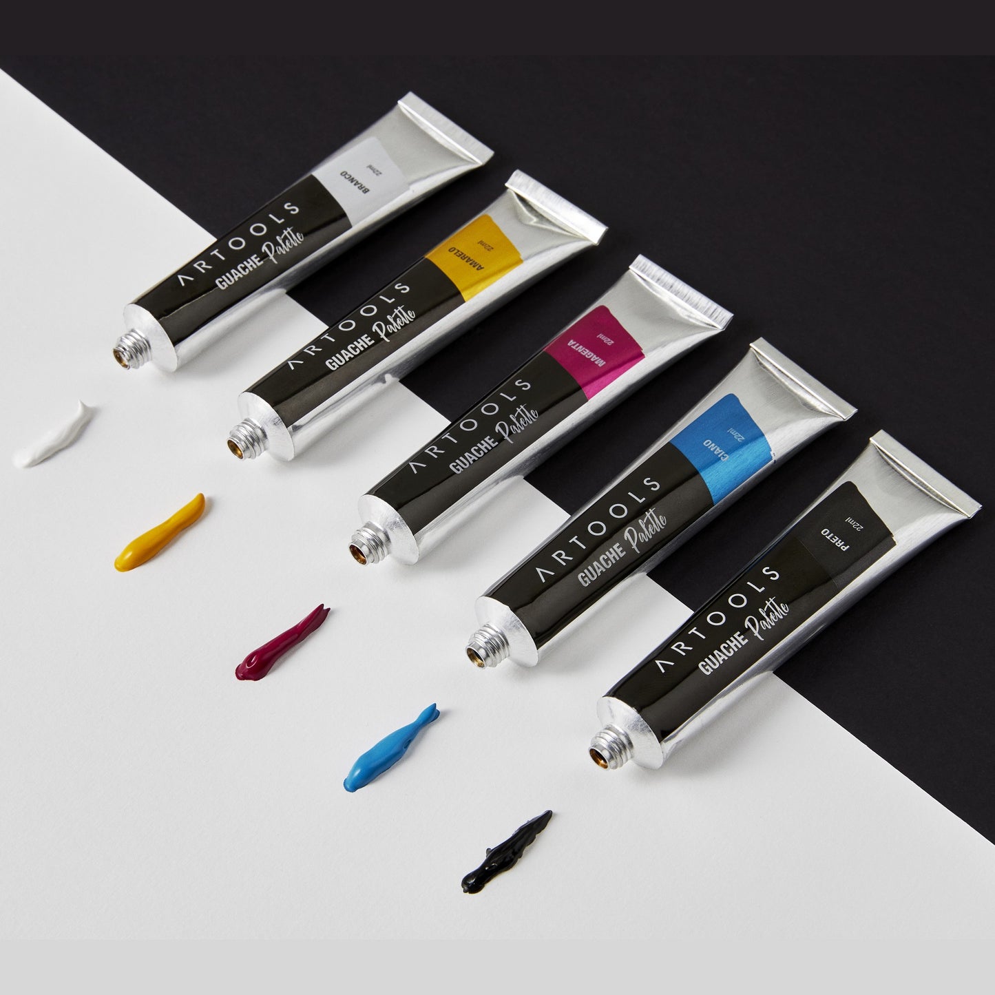 ESTOJO GOUACHE ARTOOLS PALETTE 05 CORES 22ML